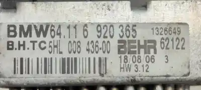Peça sobressalente para automóvel em segunda mão resistência sofagem chauffage por bmw x3 (e83) 2.0 16v diesel cat referências oem iam 64116920365  