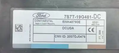 Second-hand car spare part electronic module for ford galaxy (ca1) 2.0 tdci cat oem iam references 7s7t19g481dc  