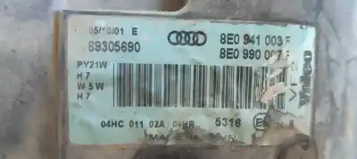 Second-hand car spare part left headlight for audi a4 avant (8e) 2.0 tdi (dpf) (125kw) oem iam references 8e0941003f  
