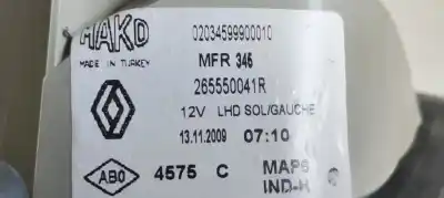 Second-hand car spare part interior left tailgate light for renault fluence 1.6 16v 110 cv / 81 kw oem iam references   