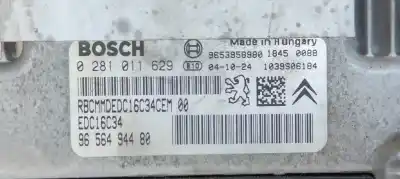 Second-hand car spare part ecu engine control for citroen c4 coupe 1.6 16v hdi fap oem iam references 0281011629  