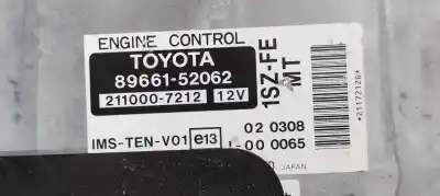 Автозапчасти б/у блок управления двигателем за toyota yaris (ncp1/nlp1/scp1) 1.0 linea sol ссылки oem iam 8966152062  