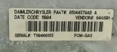 Second-hand car spare part fuse box unit for chrysler voyager (rg) 2.8 crd lx oem iam references 05144579aba  