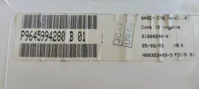 Peça sobressalente para automóvel em segunda mão quadrante por citroen c3 1.1 furio referências oem iam p9645994280b01  