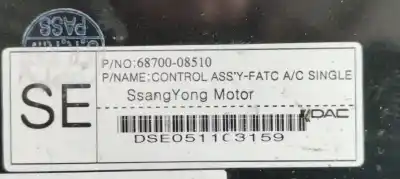 Автозапчастина б/у клімат-контроль для ssangyong rexton rx 270 full посилання на oem iam 6870008510  
