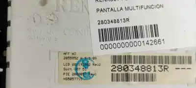Second-hand car spare part multifunction display for renault fluence dynamique oem iam references 280348813r  