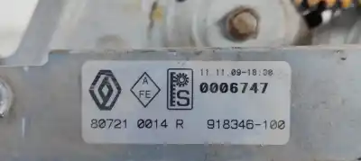 Second-hand car spare part driver left window regulator for renault fluence dynamique oem iam references 807210014r  