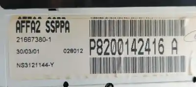 Second-hand car spare part multifunction display for renault scenic (ja..) 1.9 dci authentique oem iam references p8200142416a  