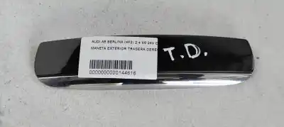 Peça sobressalente para automóvel em segunda mão puxador exterior traseiro direito por audi a6 berlina (4f2) 2.4 referências oem iam 