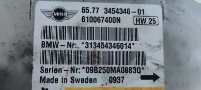 Second-hand car spare part airbag control unit for mini mini (r56) one d oem iam references 6577345434601  