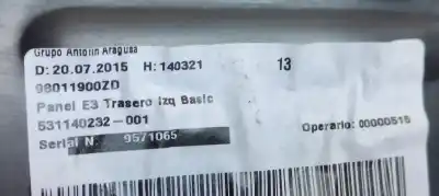Pezzo di ricambio per auto di seconda mano rivestimento portiera posteriore sinistra per citroen c4 cactus shine riferimenti oem iam   
