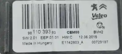 Peça sobressalente para automóvel em segunda mão módulo eletrônico por citroen c4 cactus shine referências oem iam 9811039380  