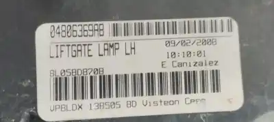 Second-hand car spare part interior left tailgate light for dodge journey 2.0 16v crd cat oem iam references   