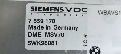 Second-hand car spare part ecu engine control for bmw serie 3 touring (e91) 325i oem iam references 7559178  