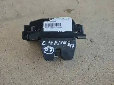 Second-hand car spare part trunk lock for citroen c4 picasso exclusive oem iam references 9660403980