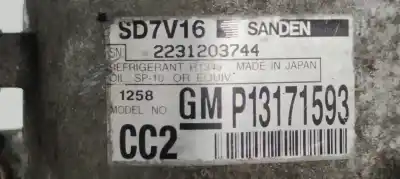 Peça sobressalente para automóvel em segunda mão compressor de ar condicionado a/a a/c por saab 9-3 berlina 1.9 tid linear (i/d) referências oem iam p13171593