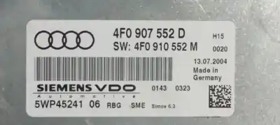 Second-hand car spare part ecu engine control for audi a6 berlina (4f2) 2.4 oem iam references 4f0907552d  
