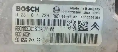 Second-hand car spare part ecu engine control for citroen c4 picasso exclusive oem iam references 0281014729  