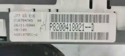 Peça sobressalente para automóvel em segunda mão quadrante por renault modus confort dynamique referências oem iam p8200418021d  
