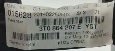 Автозапчасти б/у центральный подлокотник за skoda superb combi (3t5) active ссылки oem iam 3t0864207e  