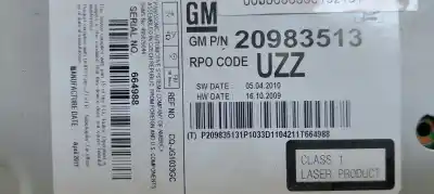 Автозапчасти б/у аудиосистема / радио cd за opel astra j lim. essentia ссылки oem iam 20983513  