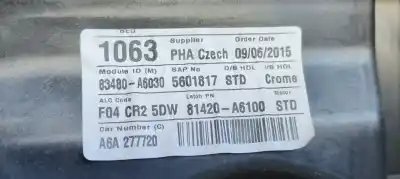 Автозапчастина б/у регулятор скла заднього правого для hyundai i30 (gd) style посилання на oem iam   