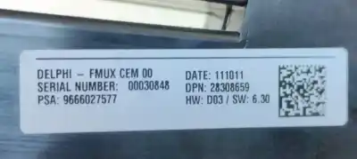 Second-hand car spare part climate control for citroen c4 lim. collection oem iam references 9666027577  