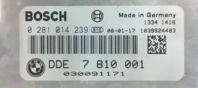 Peça sobressalente para automóvel em segunda mão centralina de motor uce por bmw serie 3 touring (e91) 320d referências oem iam 0281014239  