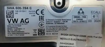 Автозапчасти б/у электронный модуль за skoda octavia combi (nx5) first edition ссылки oem iam 5wa035284c  