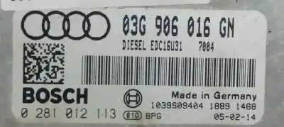 Second-hand car spare part ecu engine control for audi a4 berlina (8e) 2.0 tdi 16v (103kw) oem iam references 0281012113  