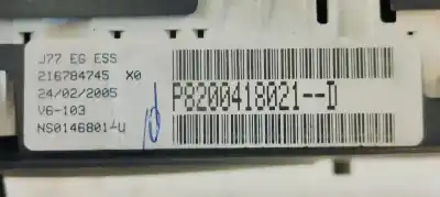 Peça sobressalente para automóvel em segunda mão quadrante por renault modus confort dynamique referências oem iam p8200418021d  