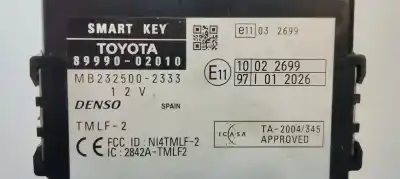 Second-hand car spare part electronic module for toyota auris advance oem iam references 8999002010  