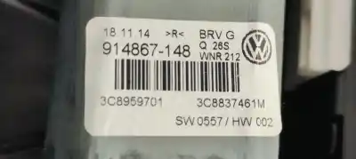 Second-hand car spare part driver left window regulator for volkswagen passat cc (357) básico oem iam references   