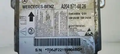 Автозапчастина б/у блок управління подушками безпеки для mercedes-benz clase c (w204) berlina c 200 cdi (204.007) посилання на oem iam a2048706826  