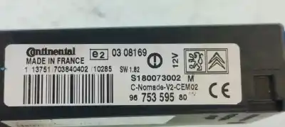 Second-hand car spare part electronic module for citroen c3 picasso exclusive oem iam references 9675359580  