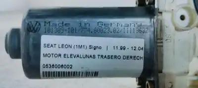 Peça sobressalente para automóvel em segunda mão motor elevador vidro traseiro direito por seat leon (1m1) signo referências oem iam 0536006002  