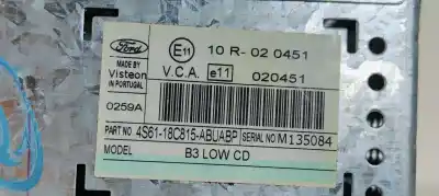 Pezzo di ricambio per auto di seconda mano impianto audio / radio cd per ford fiesta (cbk) fun riferimenti oem iam 4s6118c815abuabp  