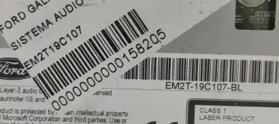 Second-hand car spare part audio system / radio cd for ford galaxy trend oem iam references em2t19c107  