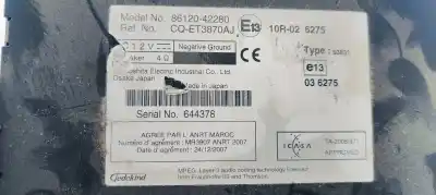 Peça sobressalente para automóvel em segunda mão sistema de áudio / rádio cd por toyota rav 4 (a3) advance referências oem iam 8612042280  