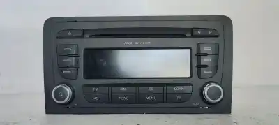 Peça sobressalente para automóvel em segunda mão sistema de áudio / rádio cd por audi a3 sportback (8p) 1.6 tdi referências oem iam 