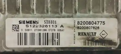 İkinci el araba yedek parçası ecu motor kontrol cihazi için renault scenic ii confort expression oem iam referansları 8200804775  