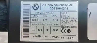 Second-hand car spare part electronic module for bmw x5 (e70) 3.0 si oem iam references 61356943838  