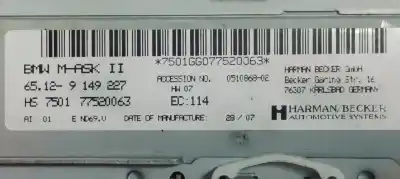 Pezzo di ricambio per auto di seconda mano impianto audio / radio cd per bmw x5 (e70) 3.0 si riferimenti oem iam 65129149227  