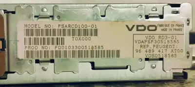 Second-hand car spare part audio system / radio cd for peugeot 307 break / sw (s1) break xt oem iam references 96489417  