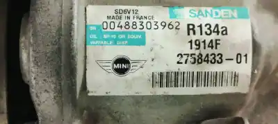 Peça sobressalente para automóvel em segunda mão compressor de ar condicionado a/a a/c por mini mini (r50,r53) mini ii berlina fase 1 referências oem iam 275843301  