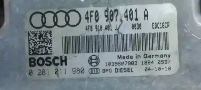 Second-hand car spare part ecu engine control for audi a6 berlina (4f2) 3.0 v6 24v tdi oem iam references 4f0907401a  