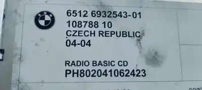 Peça sobressalente para automóvel em segunda mão sistema de áudio / rádio cd por bmw x3 (e83) 3.0d 204 4x4 referências oem iam 65126932543  