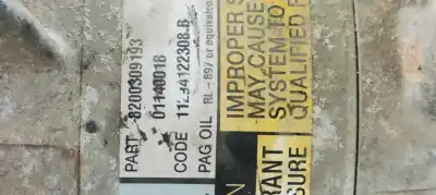 Peça sobressalente para automóvel em segunda mão compressor de ar condicionado a/a a/c por renault scenic ii emotion referências oem iam 8200309193  