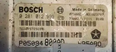 Автозапчасти б/у блок управления двигателем за chrysler voyager (rg) 2.8 crd lx ссылки oem iam 0281012999  