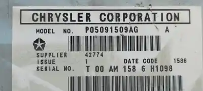 Pezzo di ricambio per auto di seconda mano impianto audio / radio cd per dodge caliber 2.0i 155 riferimenti oem iam p05091509ag  